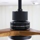 preview thumbnail 38 of 38, ExBrite 52 inch LED Ceiling Fan,Walnut Solid Wood Blades,Remote Control,DC Motor