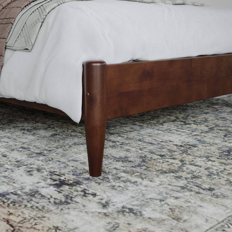 Aria Solid Wood Modern Low Profile Platform Bed