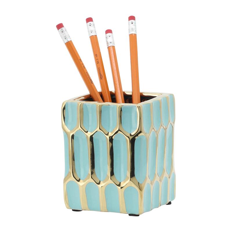 Sagebrook Home Ceramic Pen Holder
