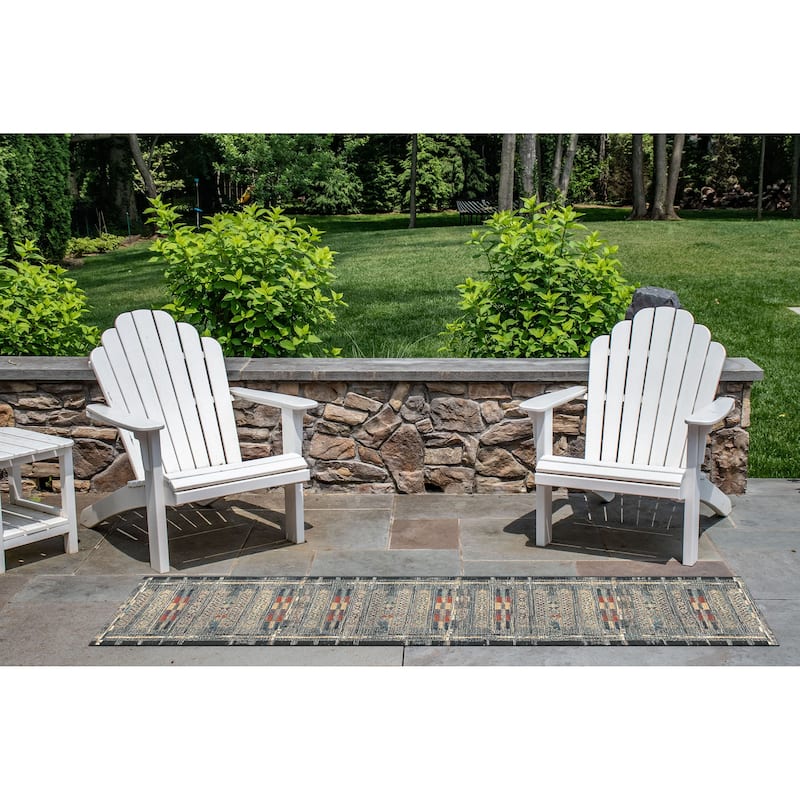 Liora Manne Marina Tribal Stripe Indoor/Outdoor Rug