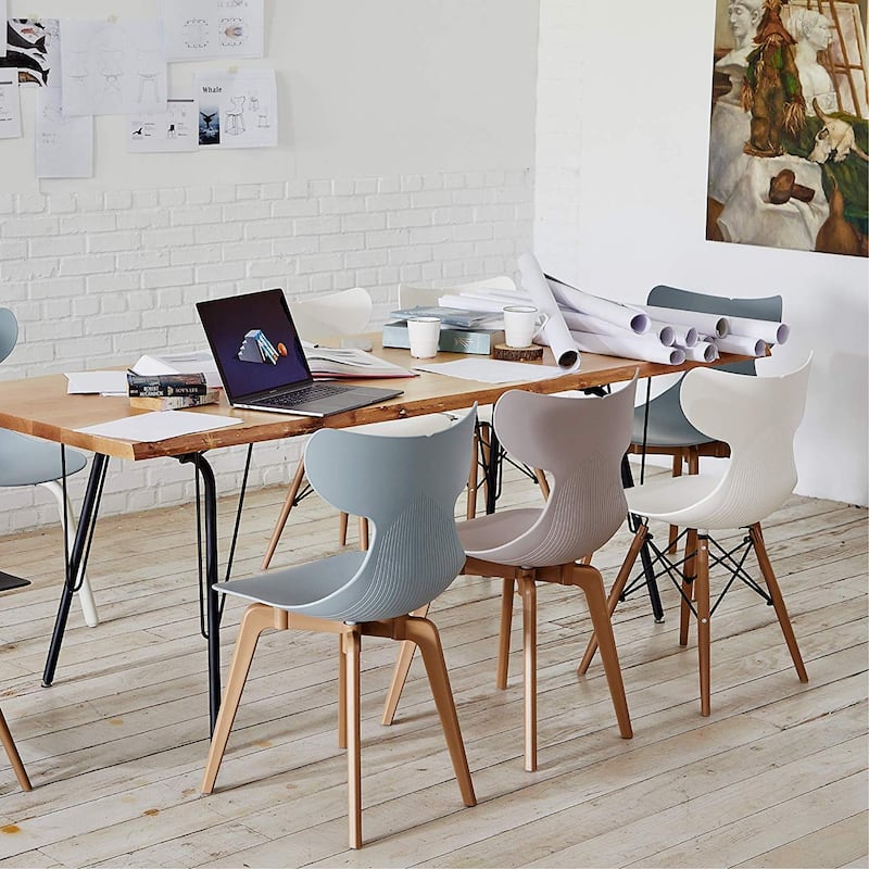 Lagoon Whale Resin Leisure Dining Chairs, Set of 4