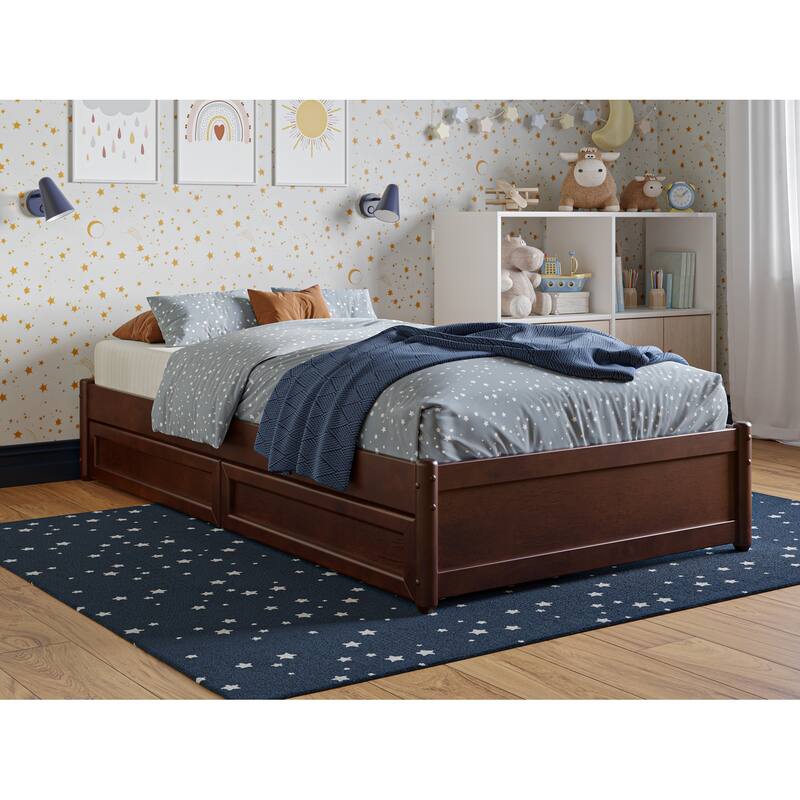 Barcelona Panel Platform Bed with Storage Drawers
