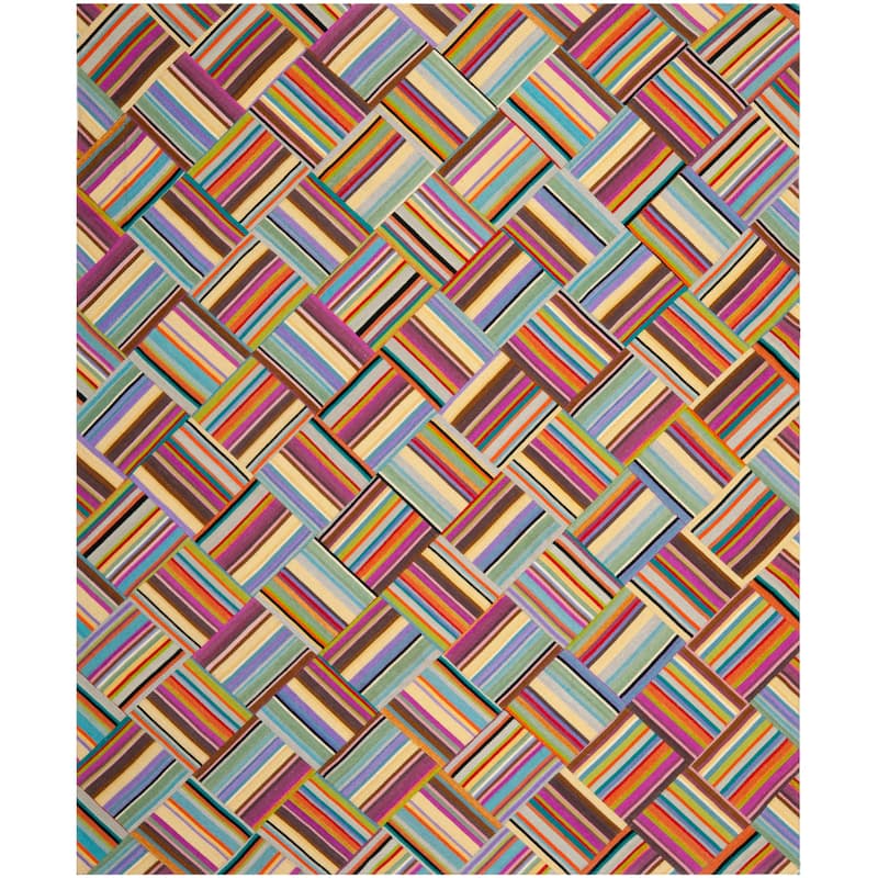 SAFAVIEH Handmade Straw Patch Sunshine Modern Wool Rug