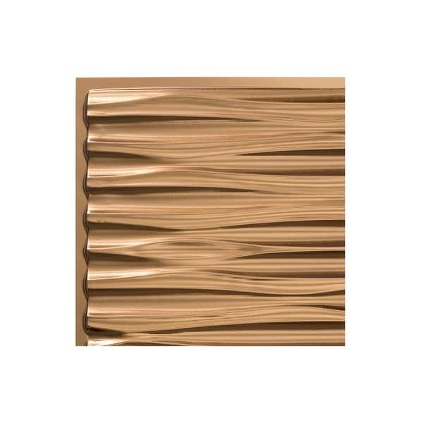 Fasade Dunes Horizontal Decorative Vinyl 2ft X 2ft Glue Up Ceiling Tile In Oil Rubbed Bronze 5 Pack Overstock 32192249