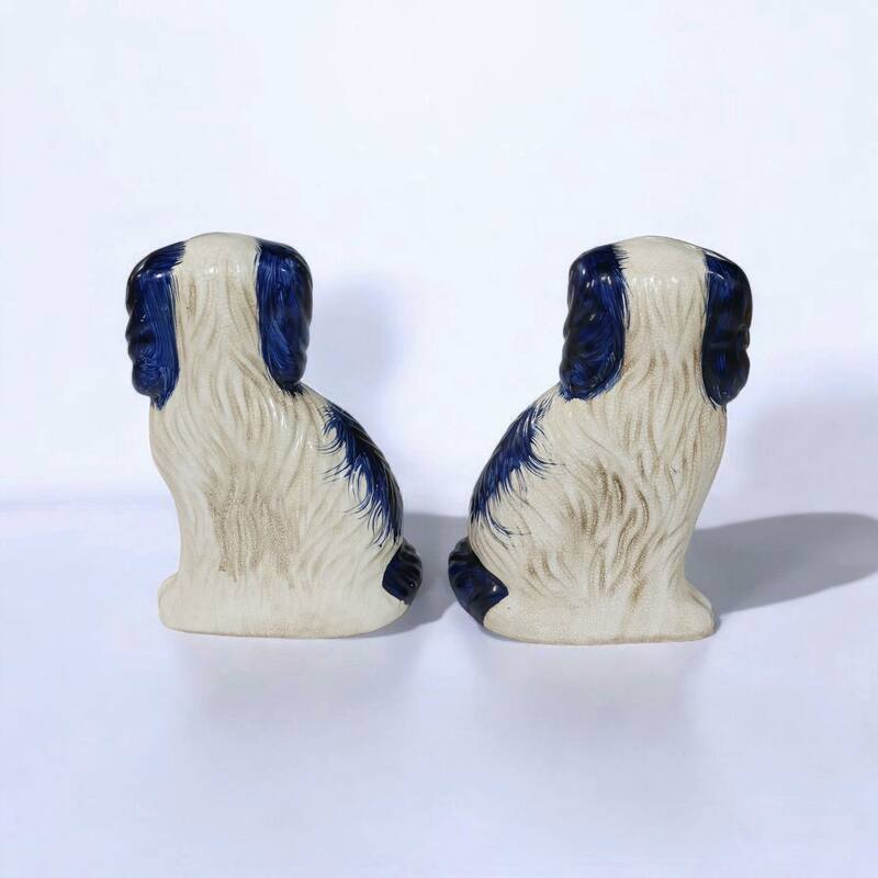Gerald 2-Piece Ceramic Decorative Staffordshire Dog Figurine