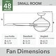preview thumbnail 8 of 18, Hunter 48" Midtown Ceiling Fan with LED Light, Handheld Remote - Modern, Contemporary, Transitional
