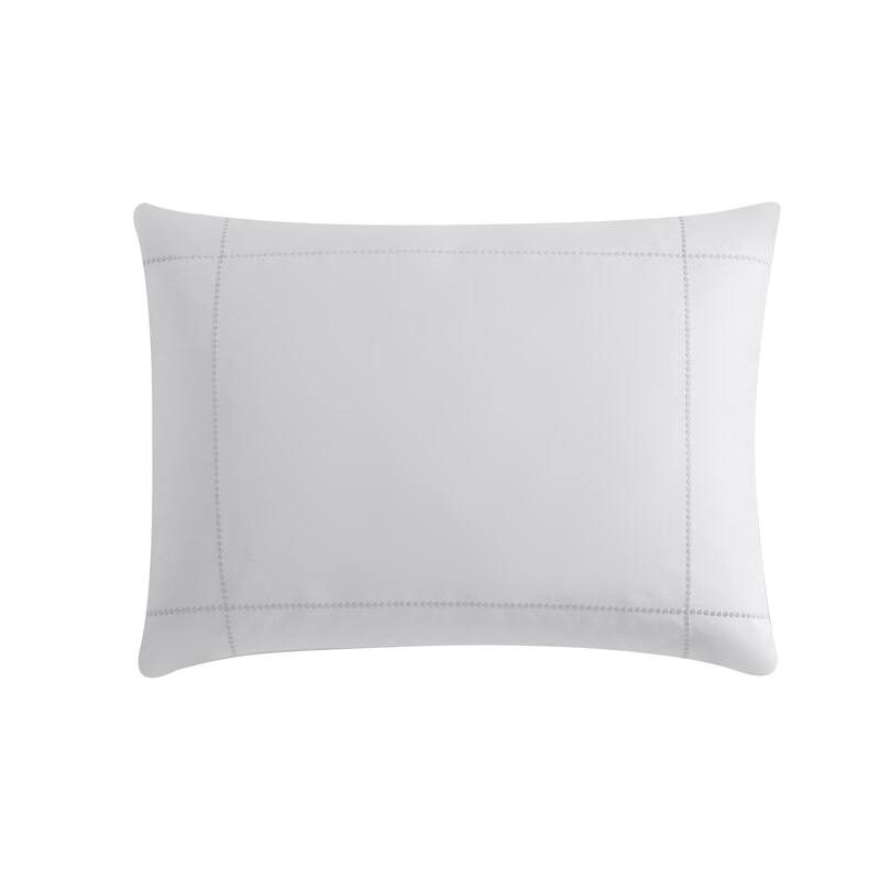 Vera Wang Simple Dot 100% Cotton Grey Duvet Cover & Sham Set