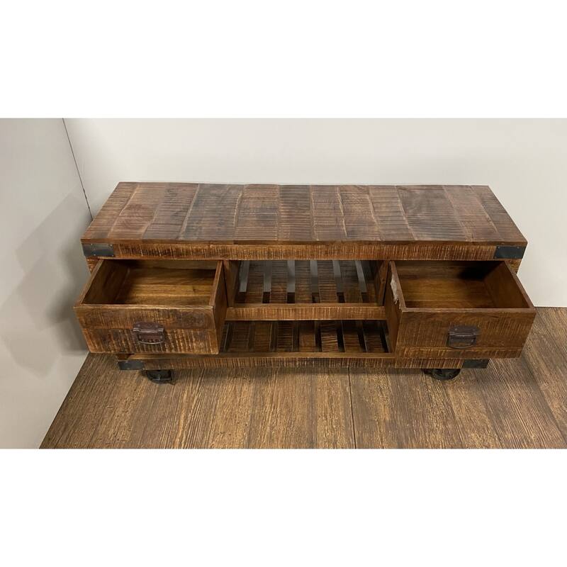 Modern Farmhouse Console Buffet Cabinet - 17.5" W x 59" D x 24" H
