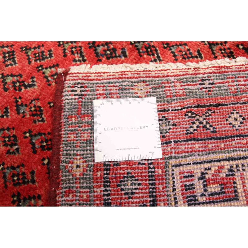 ECARPETGALLERY Hand-knotted Andelz Red Wool Rug - 3'5 x 9'11