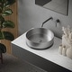 preview thumbnail 7 of 5, Karran Cinox Stainless Steel Round Vessel Sink