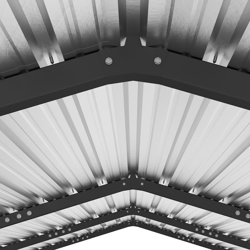 12x20 FT Metal Carport with Enhanced Base and Galvanized Steel Roof, Heavy Duty Outdoor Garage Car Shelter for Car and Truck