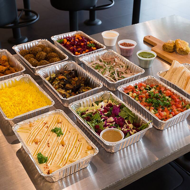 Aluminum Foil Pans, Disposable Tray Containers for Kitchen Baking