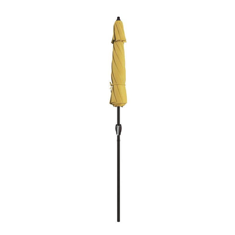 North Bend 7.5 Crank Lift Auto Tilt Patio Umbrella with Outdoor Rated Olefin Fabric by Havenside Home