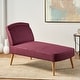 preview thumbnail 19 of 22, Carisia Mid Century Modern Fabric Chaise Lounge by Christopher Knight Home