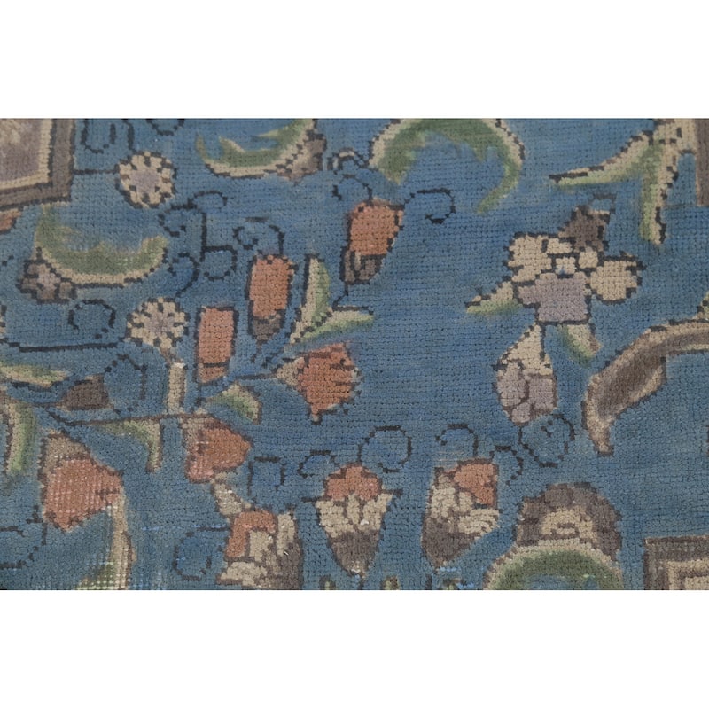 Floral Tabriz Persian Vintage Rug Handmade Living Room Wool Carpet - 8'1"x 11'3"