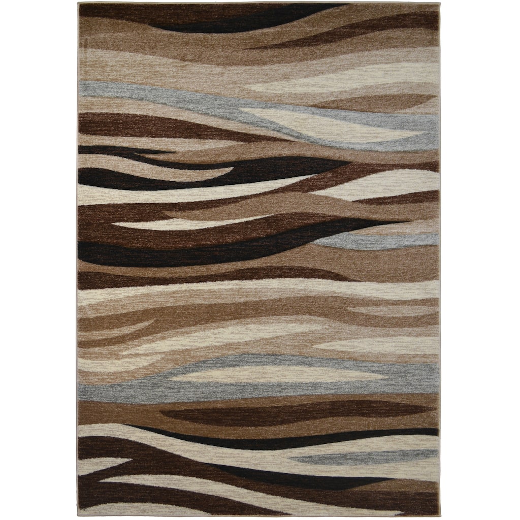 Axel Impulse Waves Striped Area Rug
