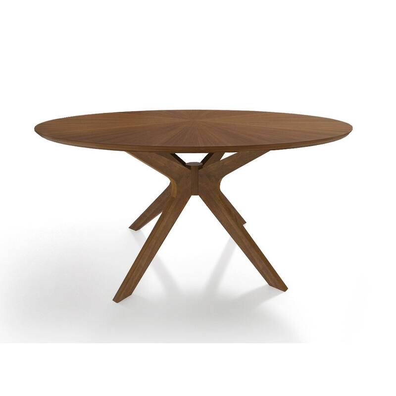 Modrest Prospect Modern 47" Round Walnut Dining Table