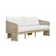 preview thumbnail 6 of 8, Driftbay White Boucle & Natural Rope 6-Piece Patio Furniture Set