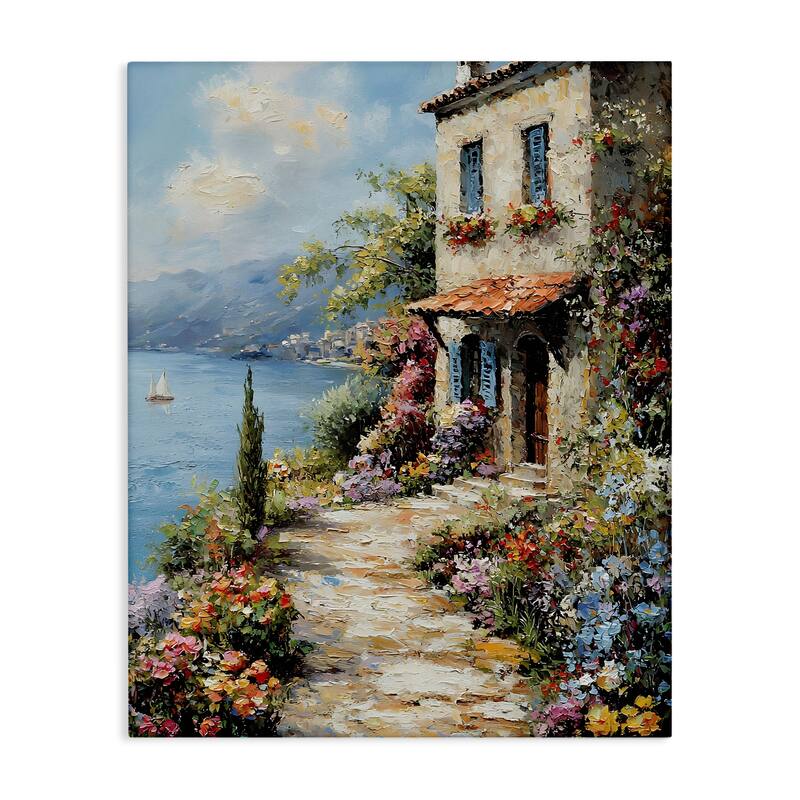 Stupell Seaside Cottage Architecture Canvas Wall Art Design By Franklyn Gregory - 24 x 30