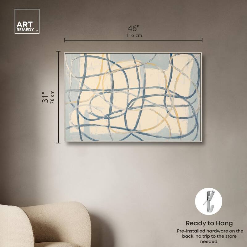 Unbroken Line I Canvas by Art Remedy