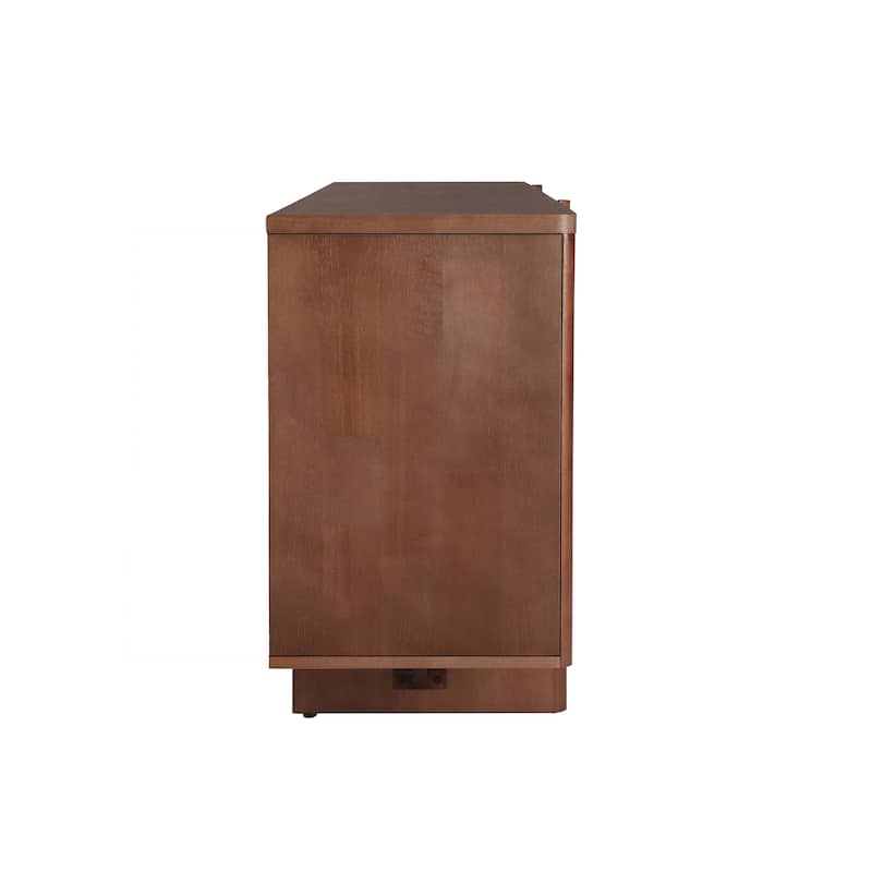 Christopher Knight Home - Ethan Modern 60" Wide Storage Sideboard with Adjustable Shelves and Sleek Design