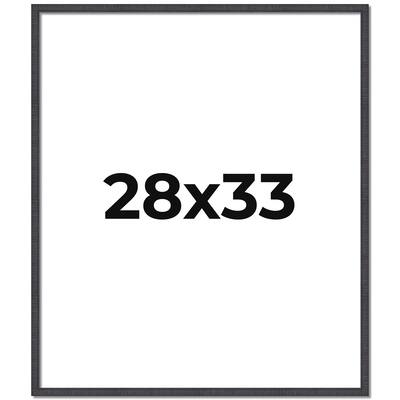 28x33 Frame Brown Picture Frame - Complete Modern Photo Frame Includes