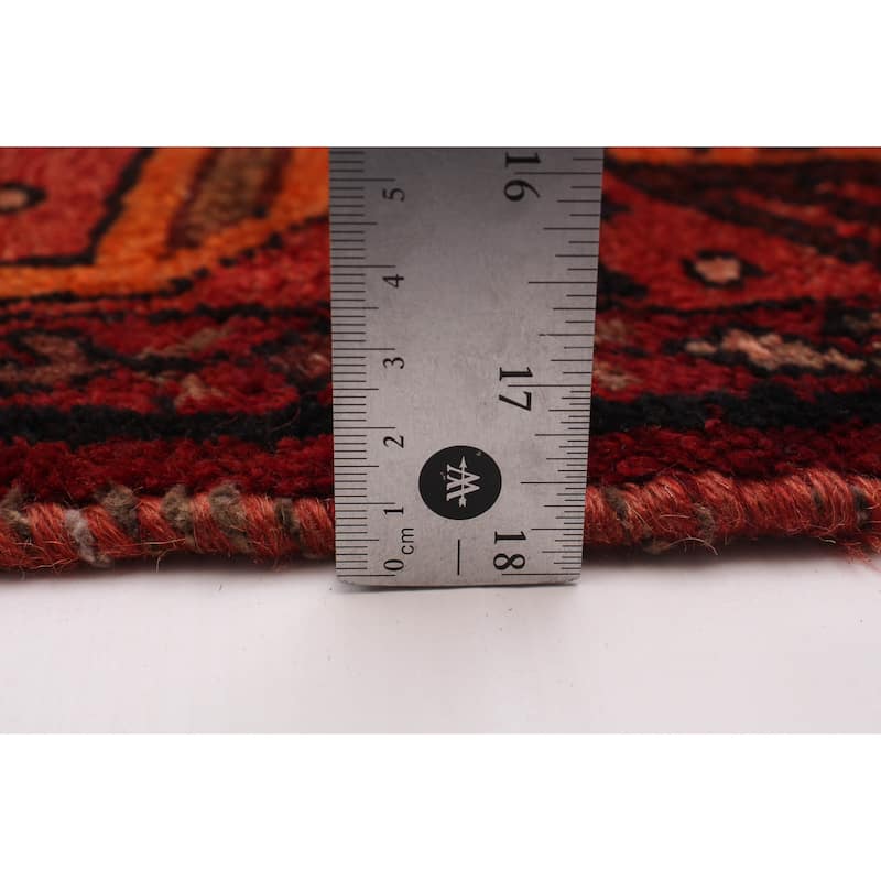 ECARPETGALLERY Hand-knotted Andelz Red Wool Rug - 3'5 x 9'7
