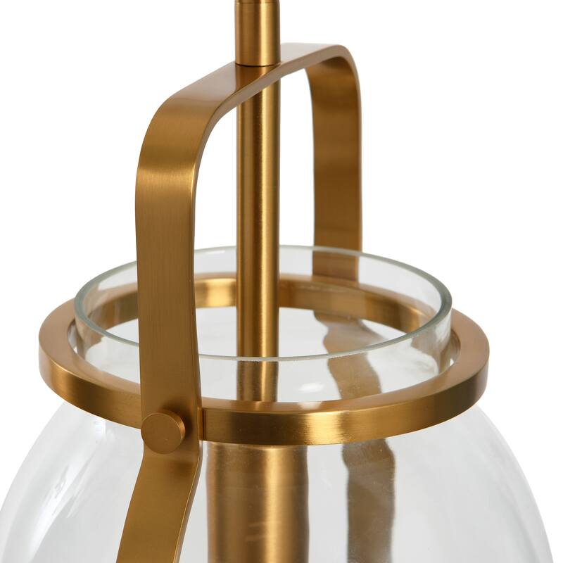 Robert Stevenson Lighting Channing - Metal and Glass Ceiling Light