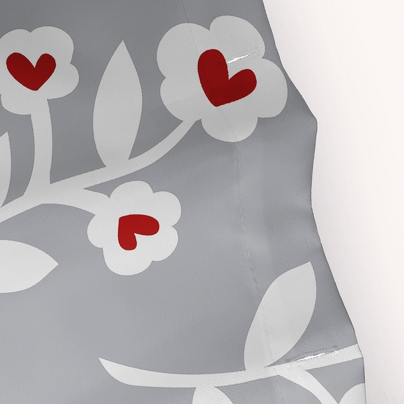 Valentines Floral Holiday Floral Print Shower Curtain