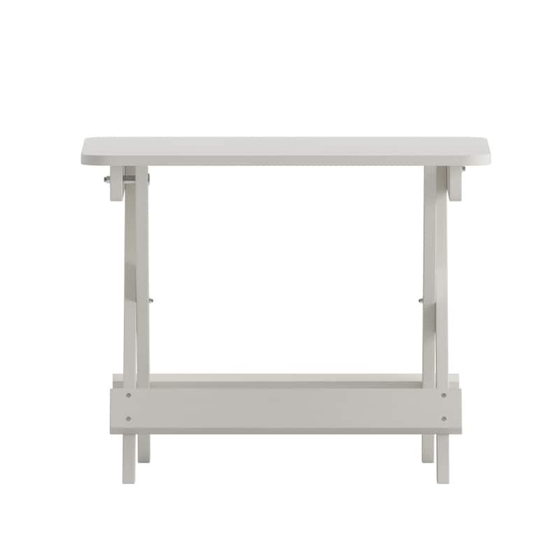 Commercial Grade All-Weather Portable Folding Adirondack Side Table