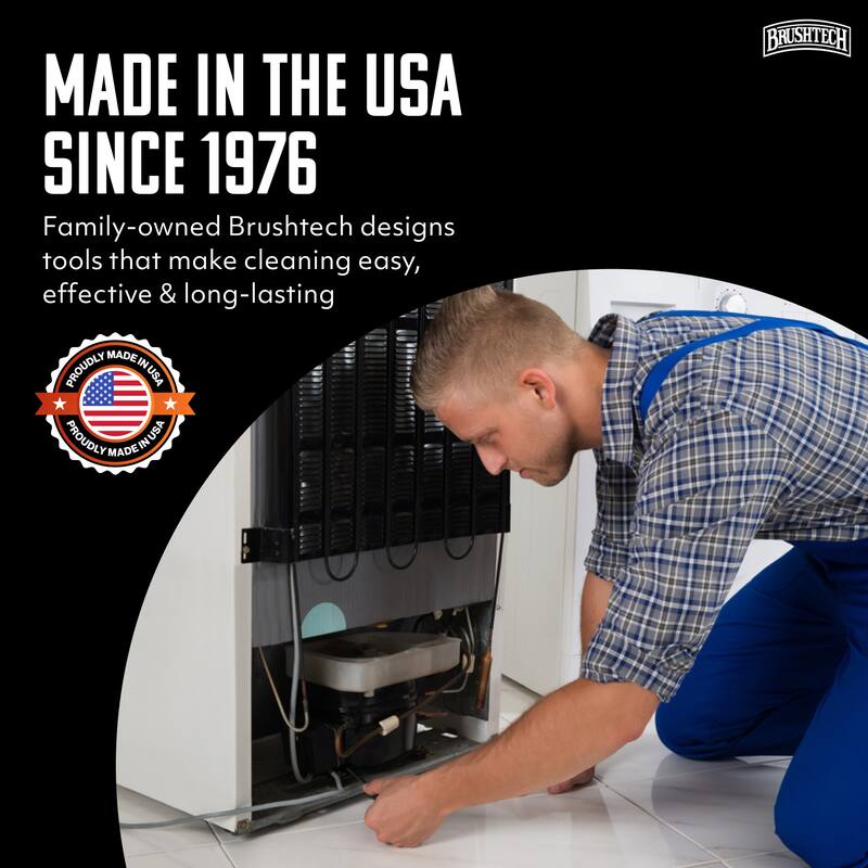 Brushtech Refrigerator Coil Cleaning Brush - 15.25"