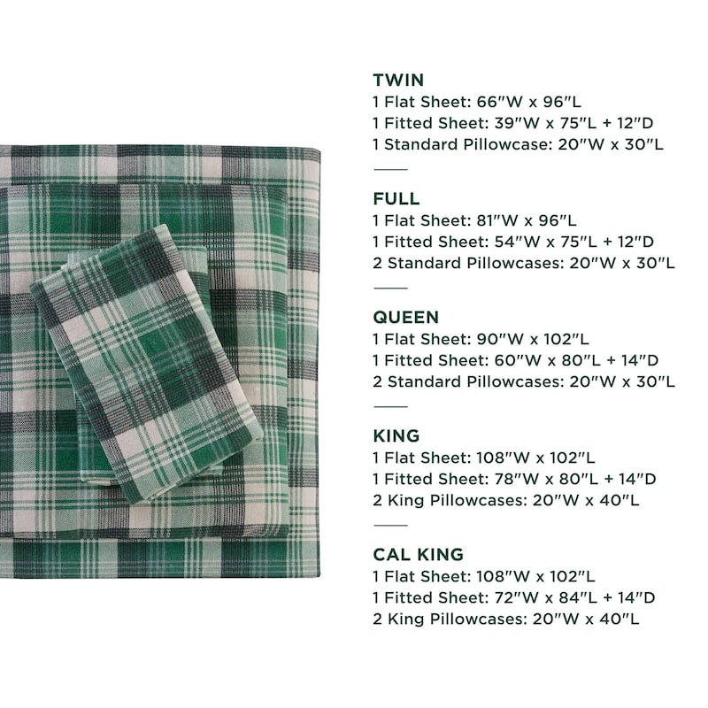 Woolrich Cotton Flannel Sheet Set