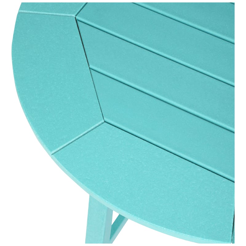 Polytrends Laguna Hdpe All Weather Outdoor Patio 35" Round Bar Table