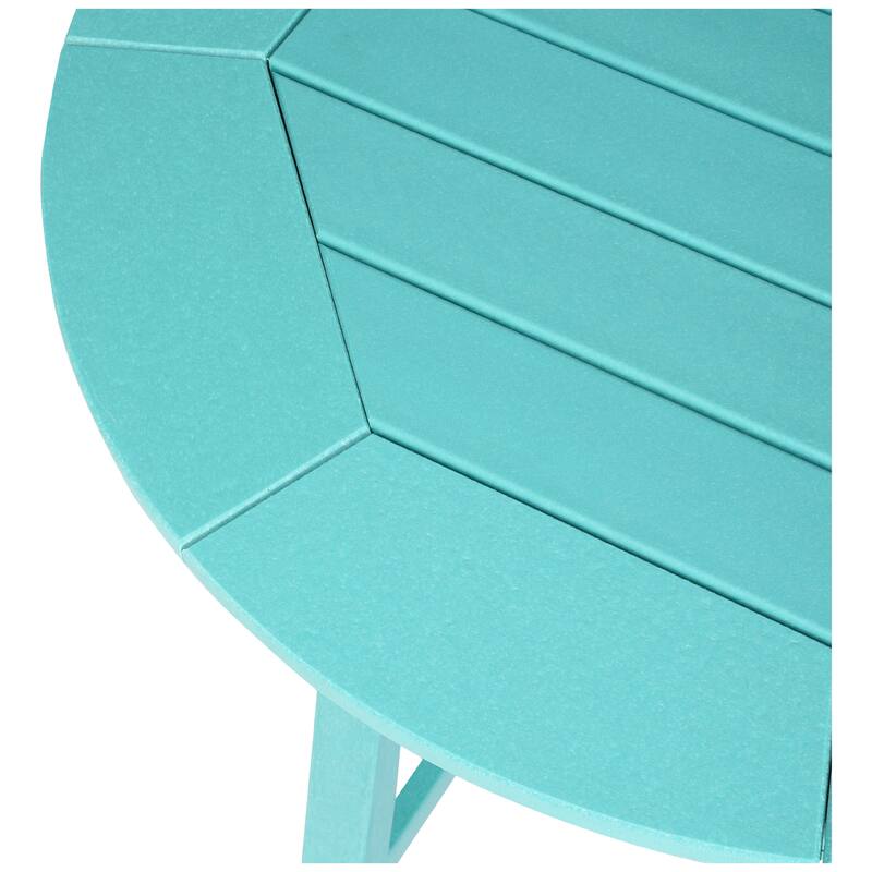 Polytrends Laguna Hdpe All Weather Outdoor Patio 35" Round Counter Table