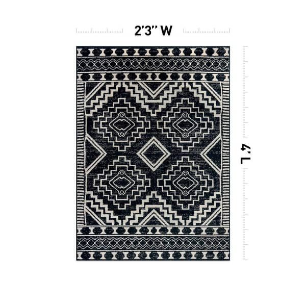 dimension image slide 6 of 14, Transitional Bohemian Area Rug