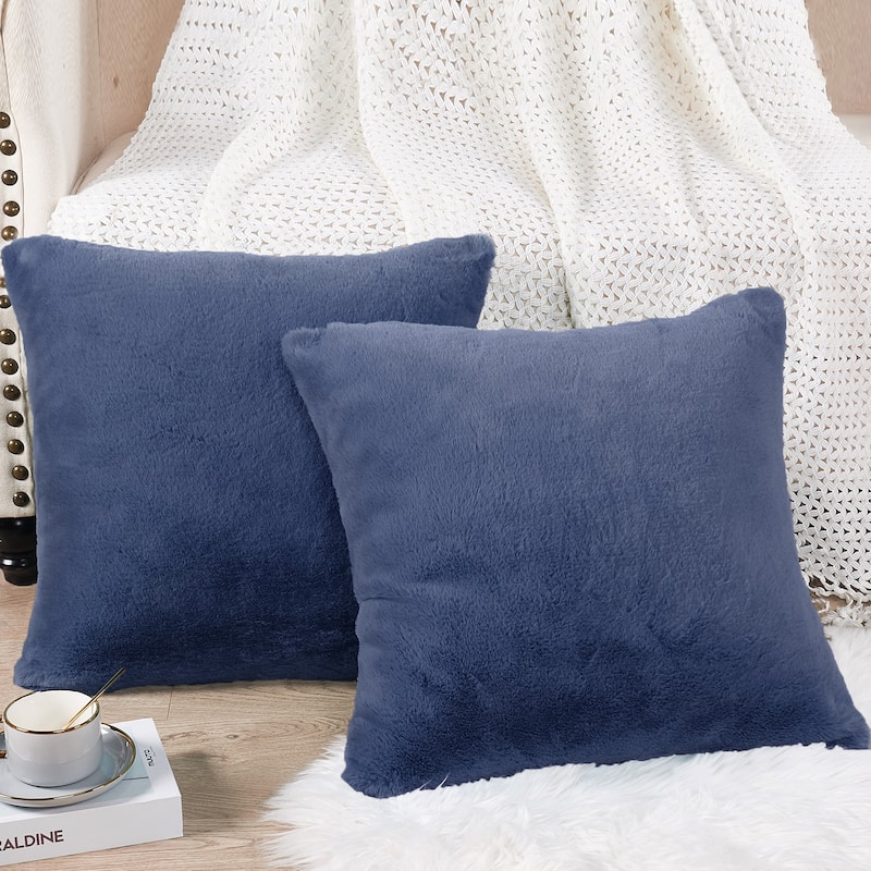 Home Soft Things FoxFauxFur Pillow Shell Set 2pcs 20"X20"