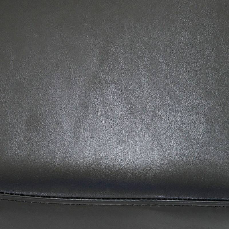 Lisette 26-inch Backless Black Leather Counter Stool (Set of 2) by Christopher Knight Home - 15.50" D x 18.00" W x 26" H