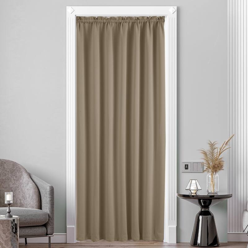 Deconovo French Door Curtain with Rod Pocket and Tieback 1 Panel