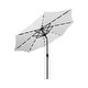 preview thumbnail 1 of 2, Lucent 9-foot Solar Led Lighted Patio Umbrella White