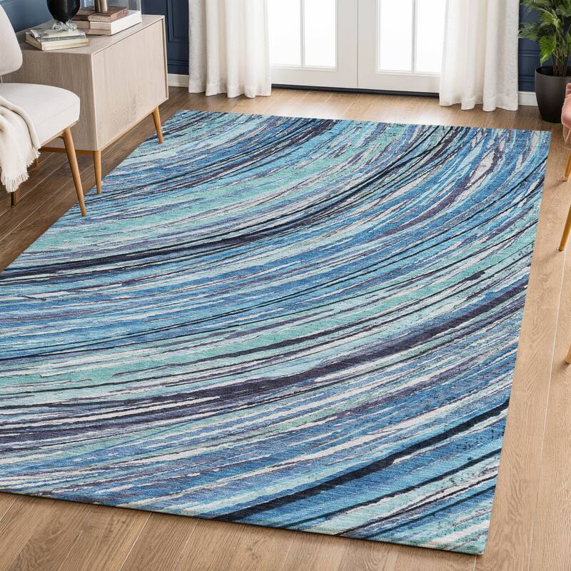 Premium Washable Super Soft Contemporary Horizon Mayfield Rug