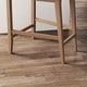 preview thumbnail 16 of 115, Gracie Modern Bar Stool, Boucle Upholstered Chair and Brushed Wooden Legs