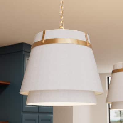 Hunter Ada Lee Alturas Gold 1 Light Large Pendant Ceiling Light Fixture