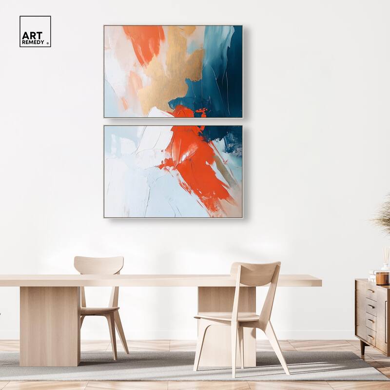 Bold and Bright I Canvas Set of 2 by Art Remedy