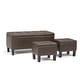 preview thumbnail 11 of 66, WYNDENHALL Lancaster 44 inch Wide Contemporary Rectangle Storage Ottoman