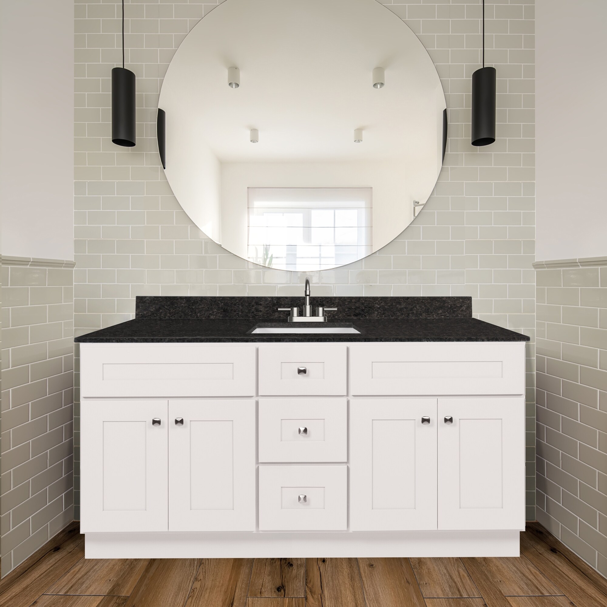 Black vanity cabinet only deals