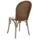 preview thumbnail 4 of 15, SAFAVIEH Dining Rural Woven La Rochelle Antiqued Oak Finish Taupe Dining Chairs (Set of 2) - 21" W x 18" D x 36" H