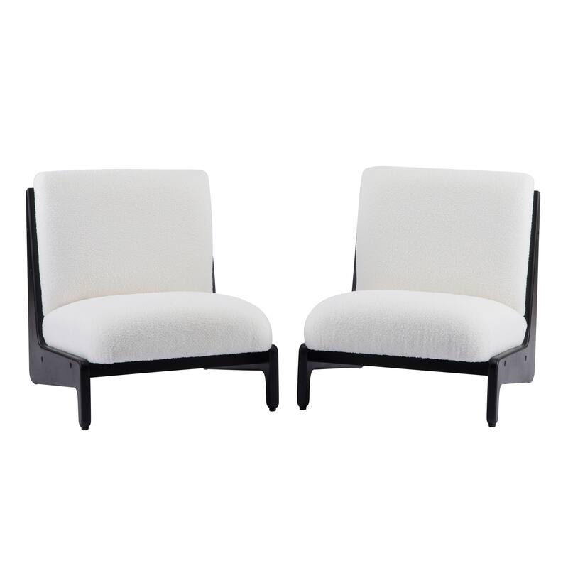 Christopher Knight Home - Modern Rubber Wood + Fabric Accent Chair