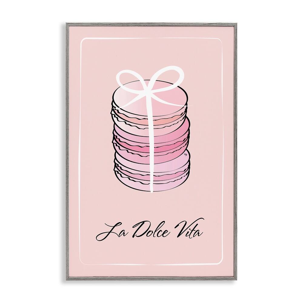 Stupell Life Is Beautiful French Dessert Framed Giclee Art Design By Martina Pavlova