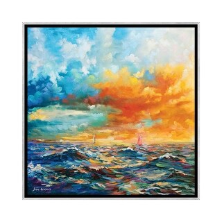 iCanvas "Ocean Blues" by Leon Devenice Framed - Bed Bath & Beyond ...