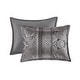 preview thumbnail 14 of 13, Madison Park Venetian Grey Jacquard 7-piece Comforter Set